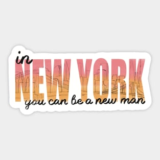 In New York Pink Sticker